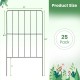 Rustproof decorative garden fence set dimensions: 24" height, 13" width, 7" depth, ideal for plant protection and.