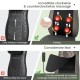 Massage chair pad in black featuring shiatsu and rolling massage, infrared heat, and remote control for versatile.