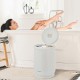 21L gray towel warmer with flip top lid, perfect for spa-like comfort at home, fits 2 large towels, auto shut-off.