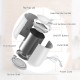 Exploded view of the 21L gray bathroom towel warmer showing components like the flip-top lid, inner bucket, and power.