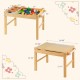 Kids multi-activity play table with removable tabletops, storage, and paper roll for versatile play and creativity.