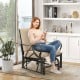 Patio glider rocking chair featuring a stylish design and lightweight frame, ideal for versatile outdoor use.