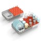 Expandable dish drying rack with detachable utensil holder, featuring stainless steel racks and auto-drain design for.