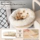 Plush cat cushion designed for comfort, featuring a removable, washable cover for easy cleaning and pet-friendly use.