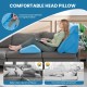 Comfortable head pillow from the orthopedic wedge pillow set, featuring hook and loop fasteners for secure fixation.