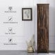 Tall walnut linen tower bathroom storage cabinet with four shelves, sturdy structure, and scratch resistance for.