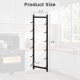 Wall-mounted wine rack for 6 or 9 bottles, featuring a sleek design and space-saving structure, ideal for home decor.
