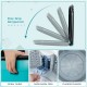 Close-up of the detachable filter and durable pulsator of the 7.7 lbs full-automatic washing machine in blue.