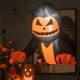 3.3ft inflatable pumpkin head ghost decoration with LED lights, perfect for Halloween parties and haunted houses.