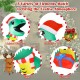 Inflatable Christmas dinosaur with LED lights, wearing a hat and scarf, perfect for festive indoor or outdoor.