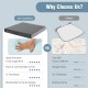 Gray gel memory foam seat cushion with breathable design, 2-inch thickness, ideal for comfort and support in any.