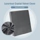 Plush gray crystal velvet cover for 10 pack gel memory foam seat cushions, designed for comfort and easy washing.