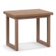 Natural teak wood bath spa stool with non-slip foot pads, ventilated slat design for indoor and outdoor use.