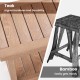 Teak shower bench with a 2-tier storage shelf, featuring a ventilated slat design for water resistance and stability.
