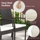 Cozy seat cushion with high-density fillings and zipper cover for easy maintenance, designed for the patio dining set.