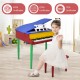 Multicolor 30-key wood toy grand piano with bench, designed for kids aged 3-8, promoting creativity and coordination.