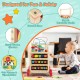 6-in-1 developmental learning toy featuring a bead maze, sturdy wooden structure, and vibrant colors for educational.