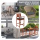 U-shaped gray chair pad with non-slip backing, ideal for dining, patio, or office chairs, providing comfort and support.