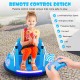 Bumper car in navy with remote control, LED lights, and 360-degree rotation for safe, fun playtime.