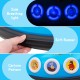 Close-up of the soft bumper and cartoon pattern on the 12V Electric Ride On Car with LED lights for safe play.