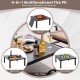 4-in-1 fire pit table shown as a BBQ grill, side table, and ice bucket, perfect for outdoor patio use.