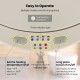 Control panel of the 23L large gray towel warmer with timer and temperature settings for easy operation.