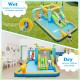 Giant inflatable water slide for kids aged 3-10, featuring dual slides, splash pool, and smooth sprinkler for outdoor.
