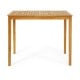 Rectangular acacia wood bar height table with spacious tabletop, perfect for outdoor dining and gatherings.