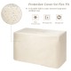 Protective cover for fire pit, waterproof and dustproof, designed for long-term outdoor use and sun protection.