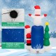 6-foot lighted inflatable Santa Claus, snowman, and Christmas tree with weather-resistant polyester taffeta for outdoor.