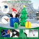 7-foot lighted Santa Claus and Christmas tree inflatable with gift boxes, featuring built-in lights and.