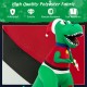 6FT inflatable dinosaur Christmas decoration with LED lights, made of durable waterproof polyester fabric for outdoor.