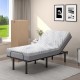 Adjustable Twin XL cooling memory foam mattress with ice silk cover, designed for pressure relief and airflow.