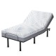 Side view of the 8-inch Twin XL cooling adjustable bed memory foam mattress featuring breathable ice silk cover and gel.