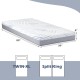 Twin XL cooling memory foam mattress with ice silk cover, 8 inches thick, designed for adjustable beds and pressure.