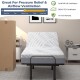 Twin XL cooling adjustable bed memory foam mattress with breathable ice silk cover and gel-infused foam for pressure.