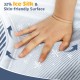 Cooling surface of the 8-inch Twin XL memory foam mattress with 32% ice silk cover for breathability and comfort.