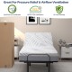 Twin XL cooling adjustable bed memory foam mattress with ice silk cover and airflow ventilation for pressure relief.