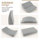 Convertible gray sofa bed with modular design, high-density foam, and breathable fabric for versatile comfort.