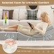 Convertible folding sofa bed in gray with high-density foam, ideal for reading and lounging in living rooms or dorms.