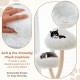 Cozy top perch of the 70-inch tall cat tree with soft plush cushions for comfortable lounging and napping.