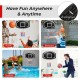 Wall-mounted basketball set featuring a large shatterproof backboard, ideal for indoor and outdoor family games.