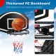 Wall-mounted basketball set with thickened PE backboard, solid metal rim, and tear-proof net for indoor and outdoor.