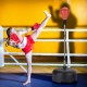 Freestanding punching bag with adjustable height, durable PU ball, and included boxing gloves for training and fitness.
