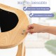 Close-up of the wooden rocking chair assembly, featuring included hardware and no extra tools required for setup.