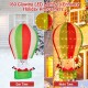 4.5 feet Santa Claus in a hot air balloon with 160 glowing LED lights, perfect for festive lawn and porch decoration.