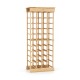 Modular wine rack made of durable pine wood, holding up to 40 bottles with 10 tiers, ideal for kitchens and cellars.