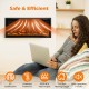 Electric fireplace with remote control, 5000 BTU heat output, adjustable flame colors, perfect for cozy indoor spaces.