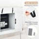 Anti-tipping device on the 48-inch electric fireplace TV stand, ensuring stability and safety for TVs up to 50 inches.