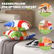 Square throw pillows with removable velvet covers, featuring high-density plush filling for added comfort and.